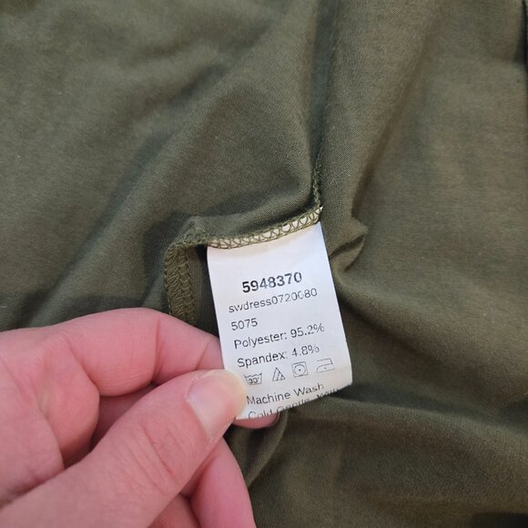 Shein Women's Green Tank Dress w/Slit & Adjustable Straps Size 4XL - Picture 6 of 8